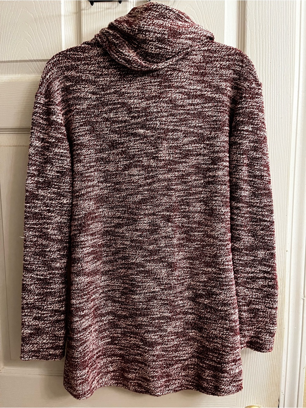 MERONA~COWL NECK~TUNIC LENGTH PULLOVER~SM